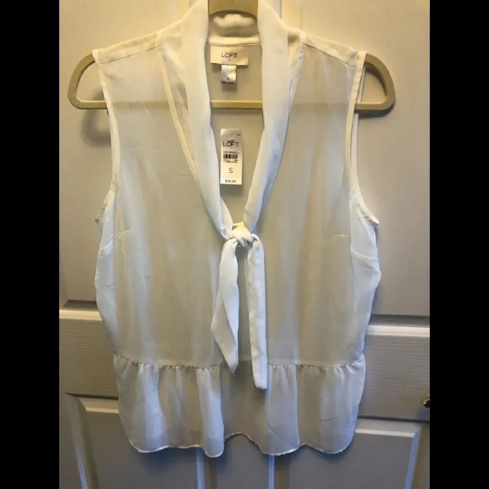 Loft sheer top 